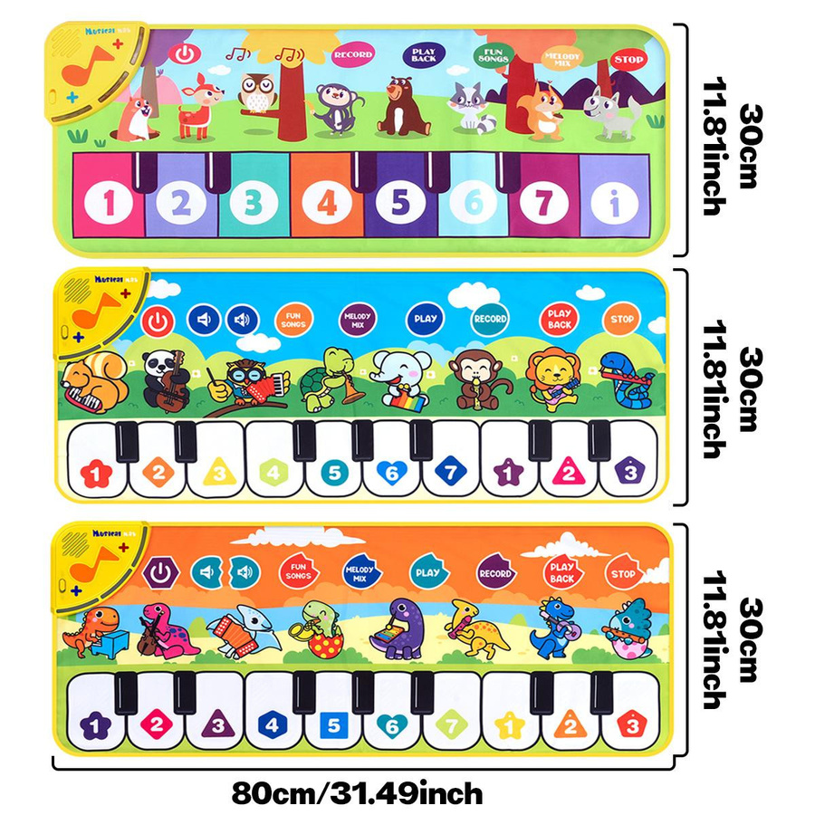 Linyi toy Musik Tier Stoff Klavier ab 3-6 Jahre - Bild 2