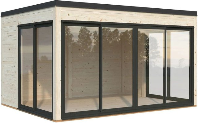 Palmako Gartenhaus Serena aus Fichtenholz mit Pultdach in Natur - Bild 1