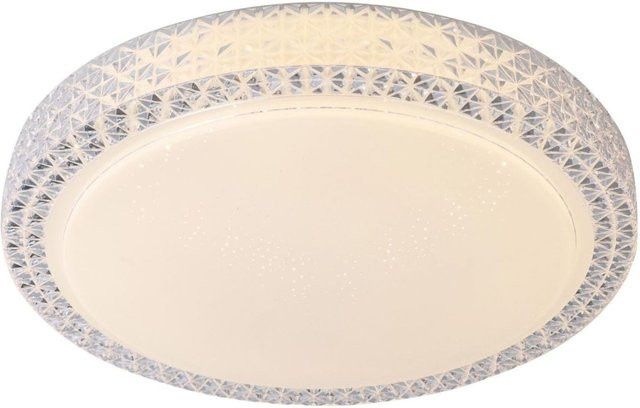 Brilliant Badria LED Wand- und Deckenleuchte in Weiß mit Fernbedienung, 4800lm, dimmbar, Durchmesser: 58 cm - Bild 1