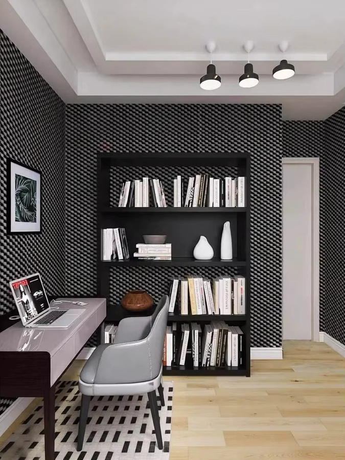HERTBER Eierkarton-Akustikschaumplatten in Schwarz, 12 Stück schallabsorbierende Schaumstoffplatten zur Wandschalldämmung für Gaming-Räume und Aufnahmestudios - Bild 7