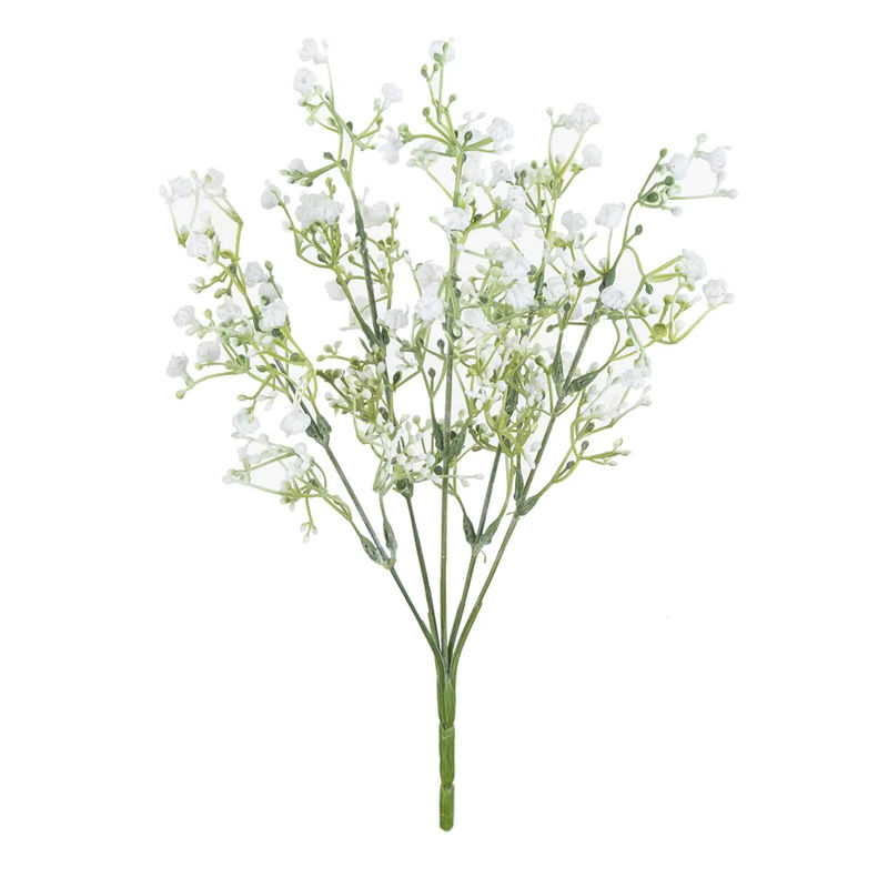 TTCY Künstliche Gypsophila Blumen in Weiß als Brautstrauß und Dekoration für Hochzeit oder Weihnachten - Bild 2