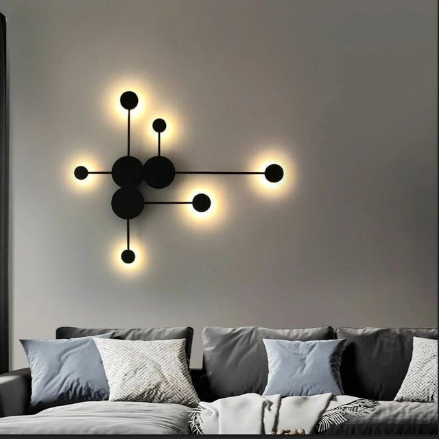 Feimefeiyou Nordische LED-Wandleuchte für Wohnzimmer, Schlafzimmer und Flur - Bild 1