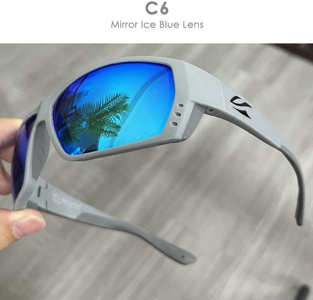 KAENON Sonnenbrille, Square, Vollrand, TR90, grau, Herren, polarisiert - Bild 1