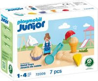 PLAYMOBIL Junior 72006 Sand-Eisdiele Konstruktionsspielzeug für Kinder von 1 bis 4 Jahren - Bild 1