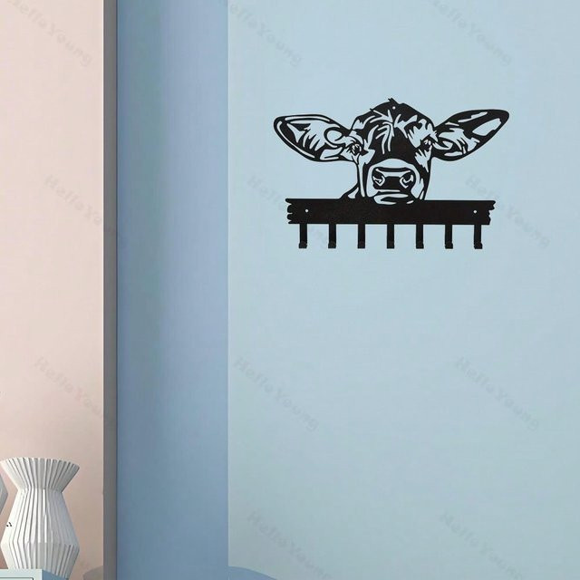 Schwarzer Wandhaken aus Schmiedeeisen von CIFBUY für Mantel und Küche - Bild 1