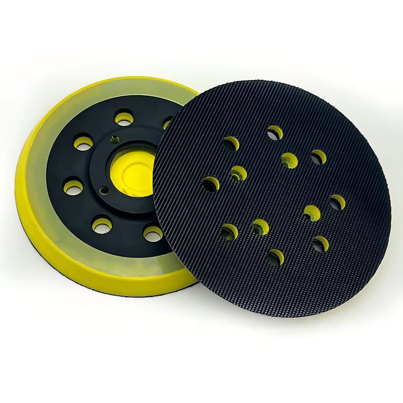 Ryobi 5 Zoll 8-Loch Klett-Schleifpad Trägerplatte für Exzenterschleifer in Gelb - Bild 2