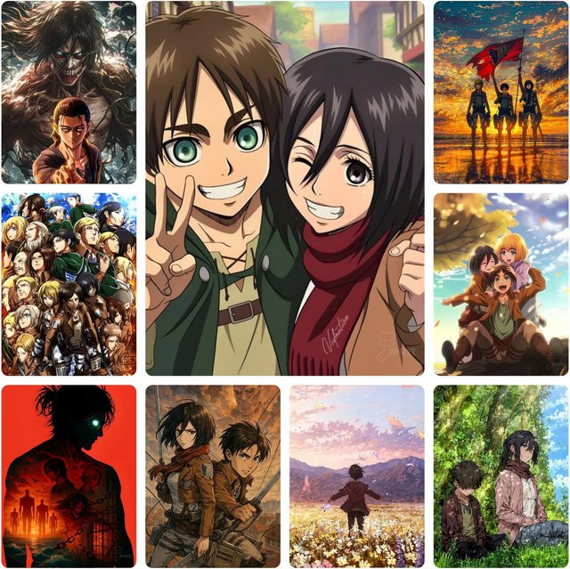 KAYOU Attack On Titan Design Ölgemälde nach Zahlen DIY-Set - Bild 1
