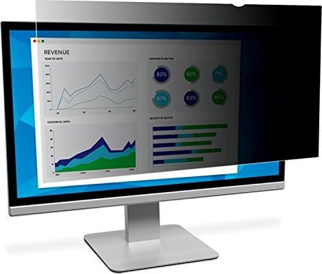 3M Blickschutzfilter für 24 Zoll Breitbild-Monitore, Schwarz - Bild 1