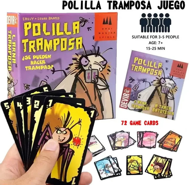 Devir Moth Tischkartenspiel, Strategie-Brettspiel, Partyspiel, ab 3 Jahre - Bild 1