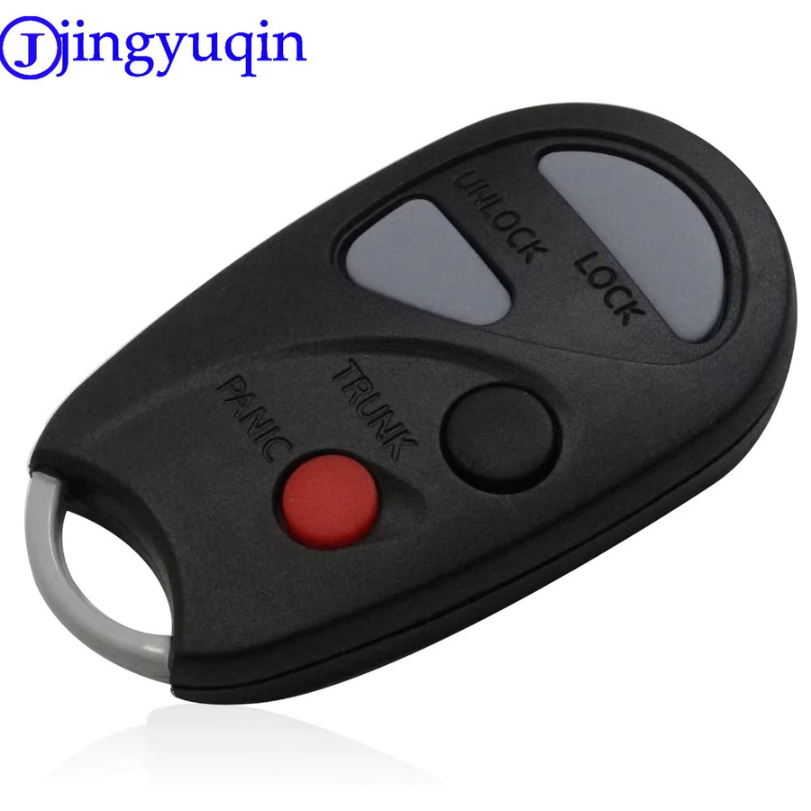 Jingyuqin 10er Set leere Autoschlüssel Shell Styling Cover für Nissan Sunny Remote Shell mit 3 oder 4 Tasten in Schwarz - Bild 2
