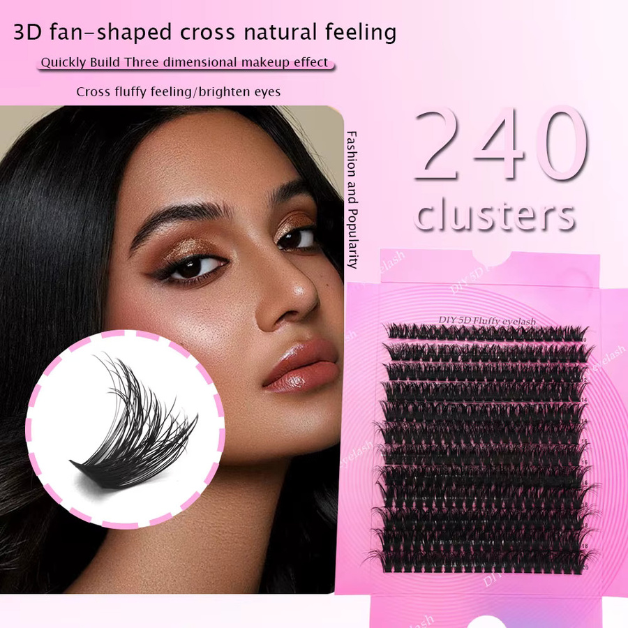zhonghuirong Falsche Wimpern, 3D, Schwarz, Unisex - Bild 2