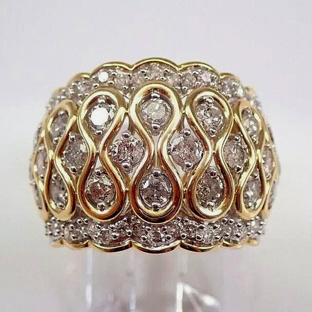 YoYo Ring, vergoldet, Zirkonia, Damen - Bild 1