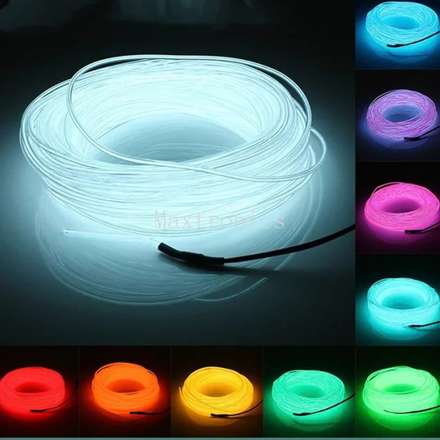 IWP LED Neon Licht Flexibles EL Draht Seil Orange Wasserdichtes LED Streifen Band - Bild 1