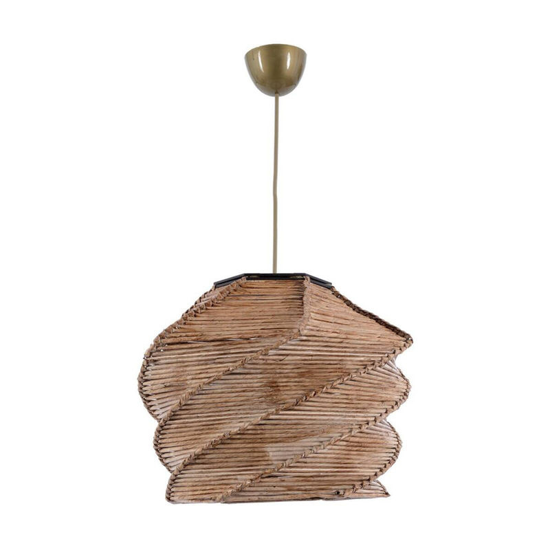 Opviq Pendelleuchte Ruche in Kamel mit Holzdesign, E27, Breite: 32 cm, Höhe: 65 cm, Tiefe: 32 cm - Bild 2