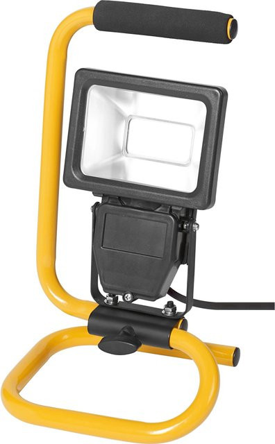 OBI LED-Baustrahler tragbar 10W kaltweiß 660lm IP44 Schwarz-Gelb - Bild 1