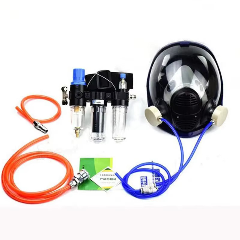 AnruiGe PROTECT Industrielles Atemschutzsystem mit Luftversorgung 7502 Halbgesichtsmaske und Vollgesichtsmaske 6800 Schutzgasmaske für die Arbeit - Bild 2