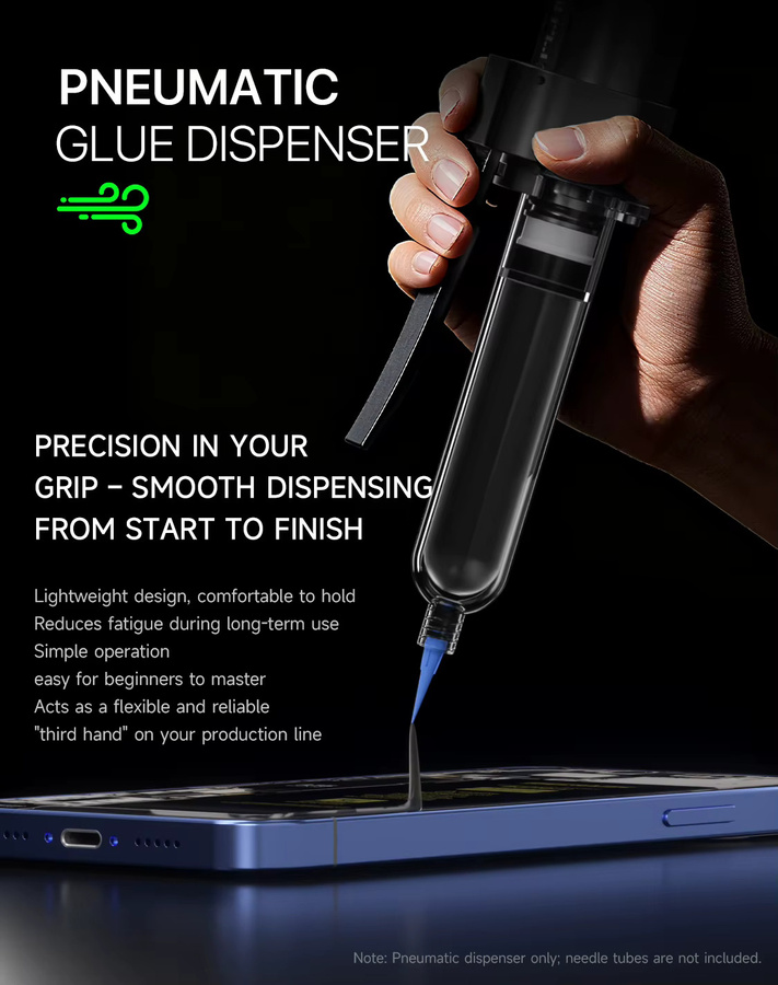 MECHANIC PD10 Pneumatische Kleberspendermaschine in Schwarz, batteriebetrieben für UV-Klebstoff, Lötpaste und Dichtmittel zur Telefonreparatur - Bild 2