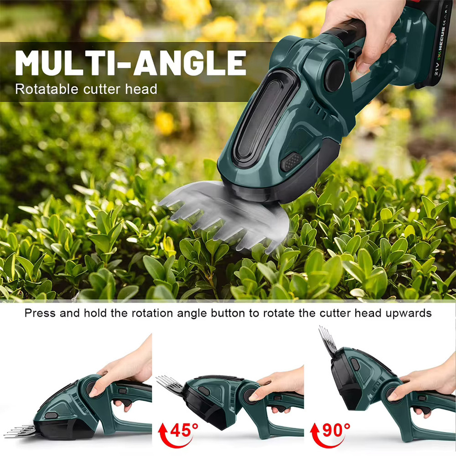 2-in-1 Akku-Heckenschere und Strauchschere für Makita 18V LXT Akkus, 20000 U/min, Grün - Bild 4