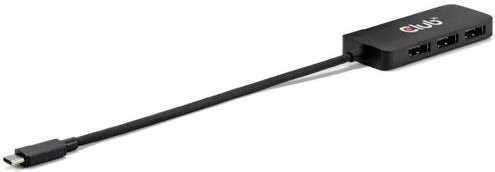 Club3D USB-C auf 3x DisplayPort Adapter CSV-1553 Schwarz 0,17 m - Bild 1