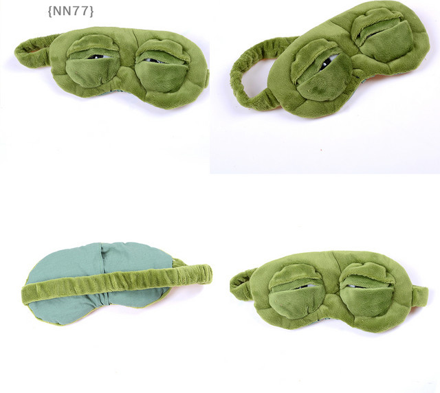KuZHEN 3D Trauriger Frosch Schlafmaske, Unisex - Bild 1