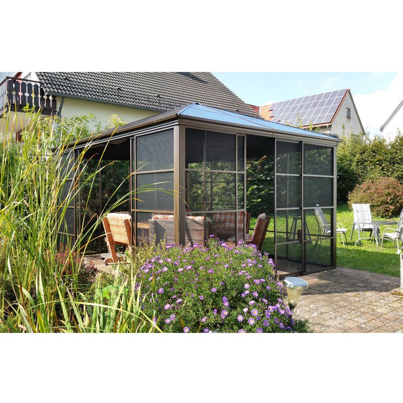 Sojag Aluminium Pavillon Castel in Bronze mit B/T/H: 362 x 427 x 296 cm - Bild 4
