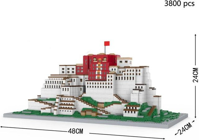 KNEW BUILT Potala Palast, 3D Kunststoff Bausteine, Modellbausatz, ab 14 Jahren - Bild 1