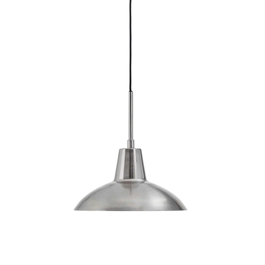 House Doctor Pendelleuchte Desk in Silber gebürstet aus Metall mit E14 Fassung, Durchmesser: 32 cm - Bild 1