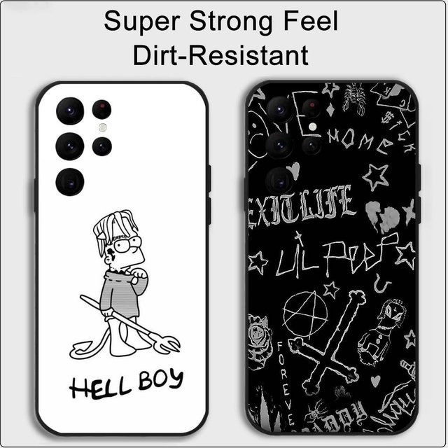 Handyhülle Lil P-Peep Hell Boy für Samsung Galaxy S21 S22 S23 S24 S25 FE Plus in Schwarz - Bild 1