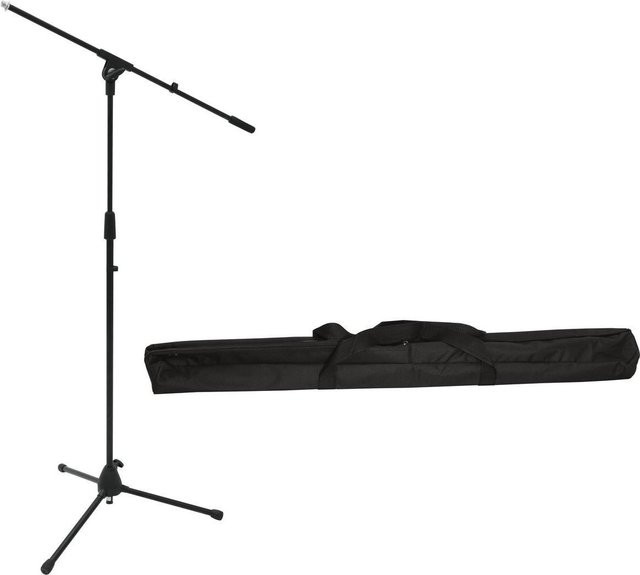 Omnitronic Mikrofonstativ Set MS-2 mit Galgen und Tasche in Schwarz - Bild 1
