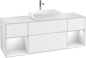 V&B Waschtischunterschrank Finion in Weiß lackiert, Breite: 160 cm - Bild 1