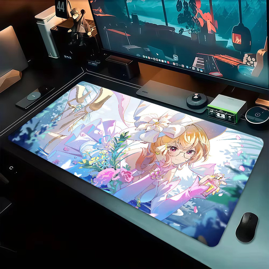 Genshin Impact Emilie Mauspad von bilibili, rutschfest und verdicktes großes Gaming-Mauspad in Multicolour - Bild 5