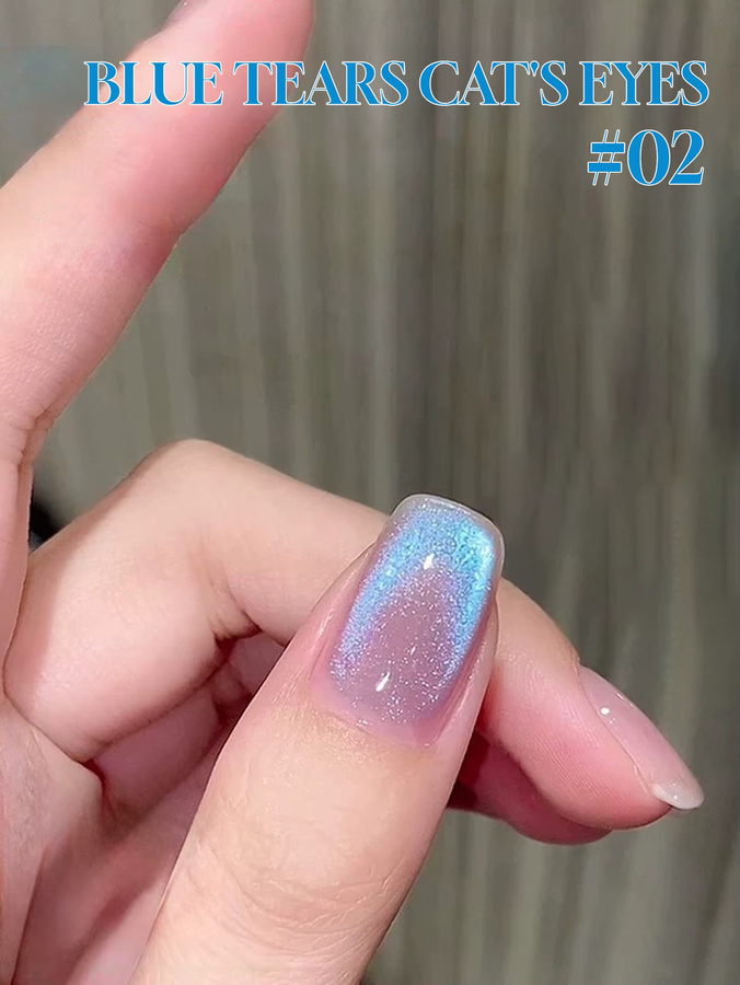 MISS SHAKA Magnetgel-Lack, Blauer Wasserlicht-Katzenaugen-Glitzer, 10 ml - Bild 2
