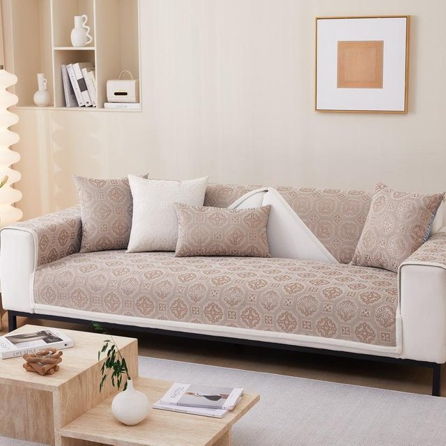 Chenille-Sofabezug im nordischen Design, rutschfester Kissenbezug für dein Sofa, B/H: 70 x 50 cm - Bild 1