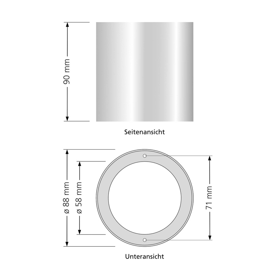 Luxvenum LED Aufbaustrahler in Anthrazit, dimmbar, 7W, Aluminium, 20 Grad Abstrahlwinkel, 93 CRI - Bild 1