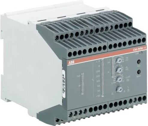 ABB Überwachungsrelais CM-IWM.11 mit 2 Wechsler, 24 V/DC (max), grau - Bild 1