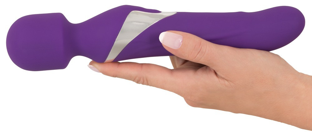 Javida Massagestab Wand & Pearl Vibrator beidseitig verwendbar in Purple - Bild 2