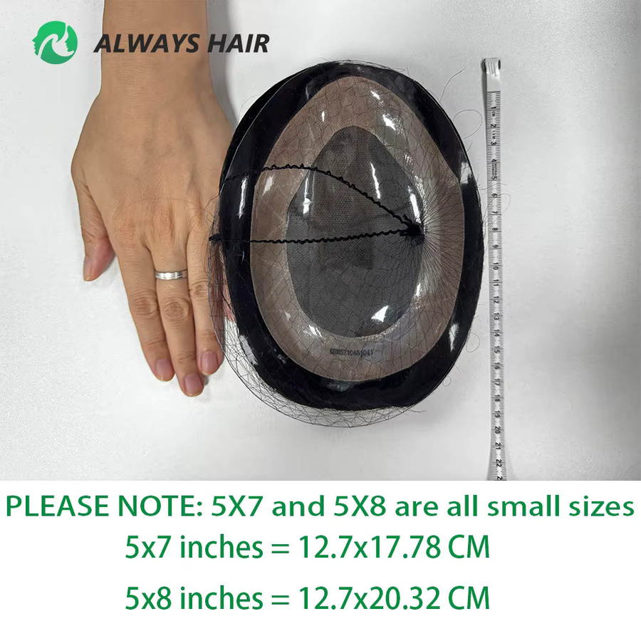 Alwayshair Dura Mono C-Toupet für Männer, indisches Echthaar - Bild 4