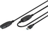 Digitus Aktives USB 3.2 Gen 1 Verlängerungskabel USB-A auf USB-A Schwarz 10 m - Bild 1