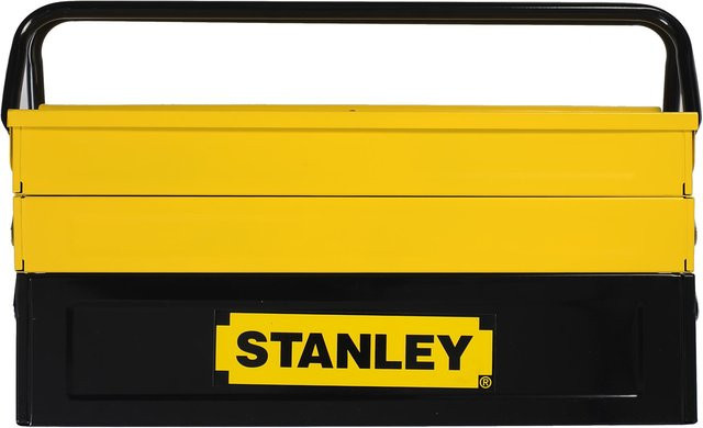 Stanley Cantilever Werkzeugkasten aus Metall, Gelb-Schwarz, B: 45 cm, H: 20,8 cm, T: 20,8 cm - Bild 4