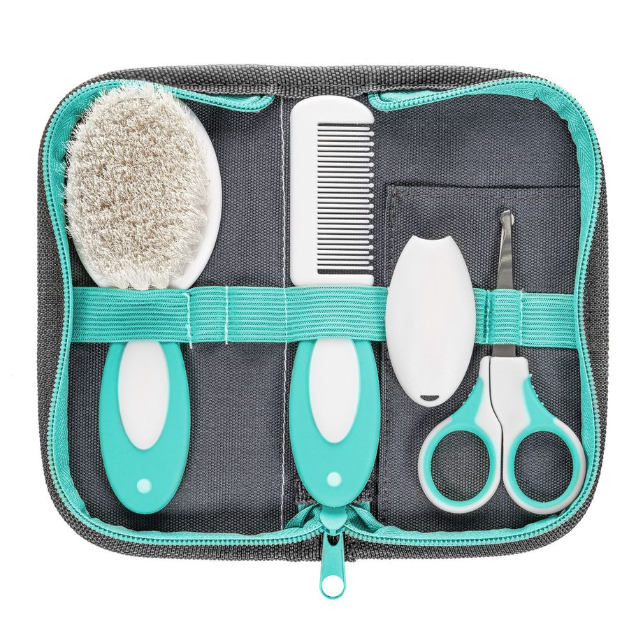 Reer BabyCare 5-tlg. Pflegeset, Grau/Mint - Bild 2