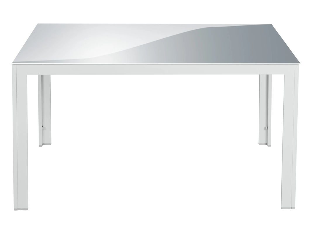 LIVARNO HOME Alu-Gartentisch Houston weiß pulverbeschichtet mit Sicherheitsglas B/T/H: 140 x 92 x 74 cm - Bild 2