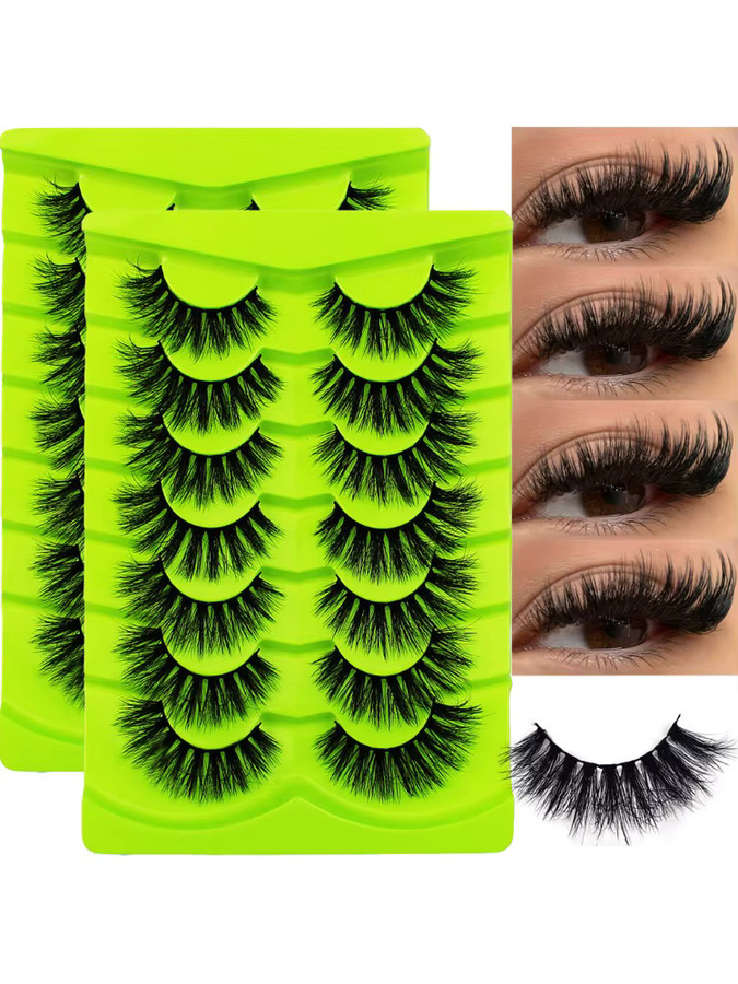 BLL.cf Falsche Wimpern, 14 Paare, 8D Volumen Wispy Lashes - Bild 6