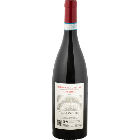 Villa San Carlo, Valpolicella Superiore Ripasso, trocken, Rotwein, 2020, 0,75 l - Bild 2