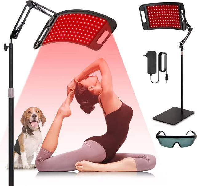 OWJHE Rotlichttherapie-Lampe für Gesicht und Körper, 660 & 850 nm, Unisex - Bild 1