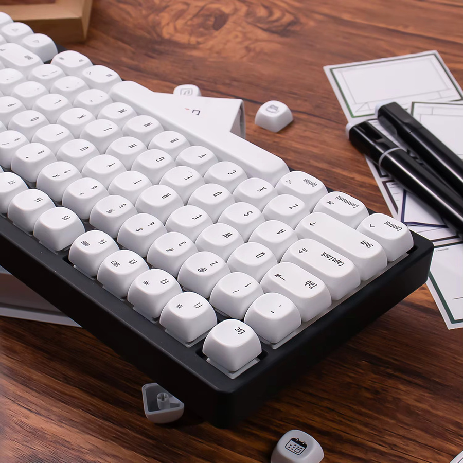 Venit Keys PBT Tastenkappensatz in Weiß mit 134 Tasten im MOA-Profil für mechanische MX-Tastaturen - Bild 3