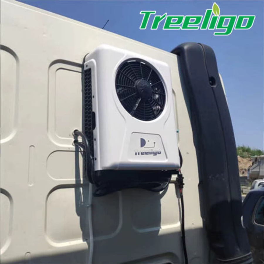 Treeligo Split-Klimaanlage für LKW, Wohnmobil und Camper, 10500 BTU, 12V/24V, Farbe: Weiß, B/T/H: 60,0 x 49,0 cm - Bild 5