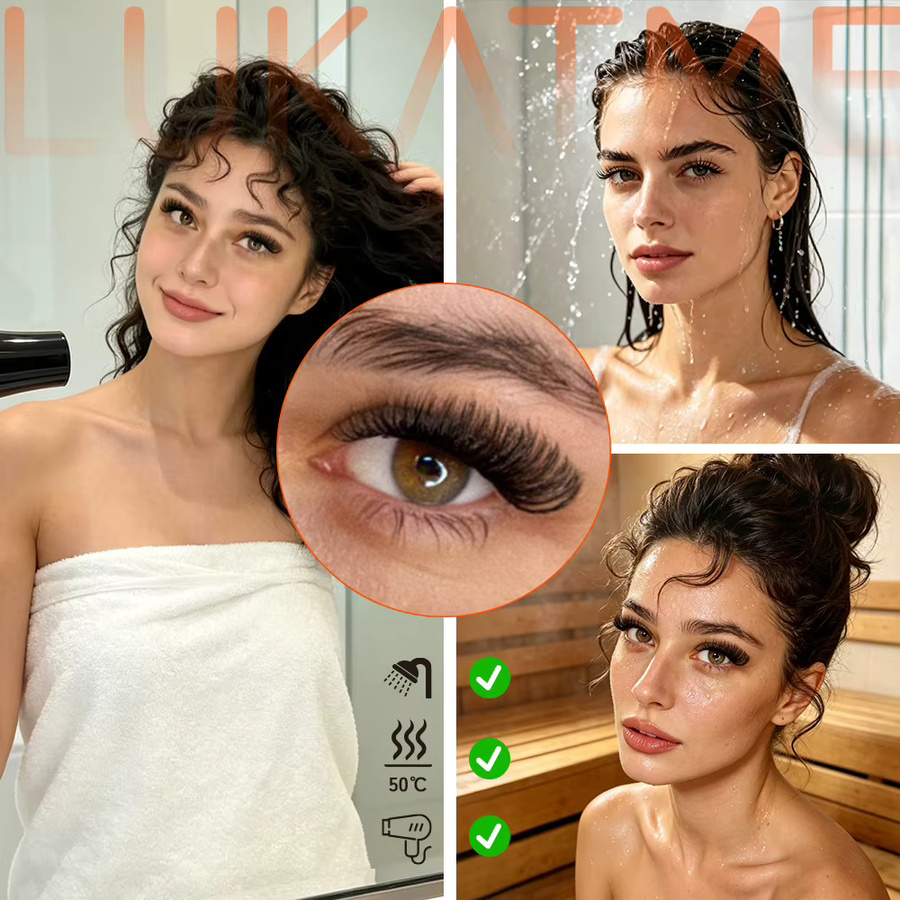 LUKATME Wimpernverlängerungen U-Form, Black, Unisex - Bild 3