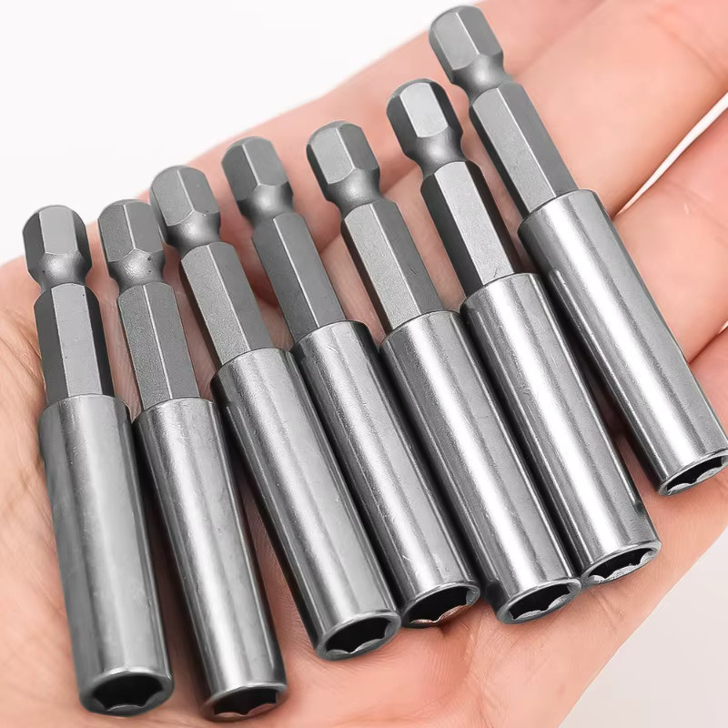 Magnetische Schraubendreher-Verlängerungsstange mit Sechskantgriff aus Kohlenstoffstahl in Silber - Bild 3