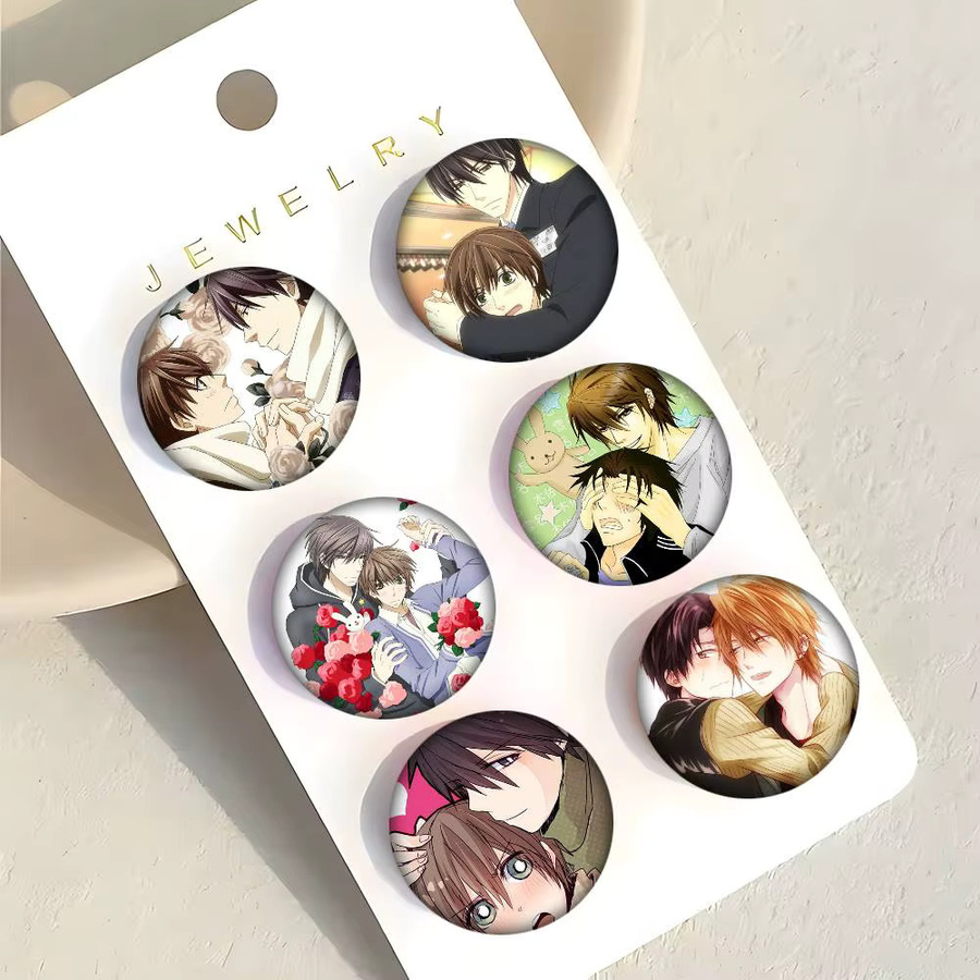 Brosche Sekai Ichi Hatsukoi, Emaille-Pin, rund - Bild 2