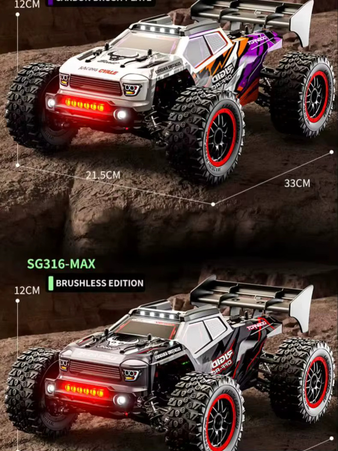 ZNLYRION SG316MAX PRO RC Offroad-Auto, 1:14, 4WD, bürstenlos, ferngesteuert, mit LED-Lichtern - Bild 4